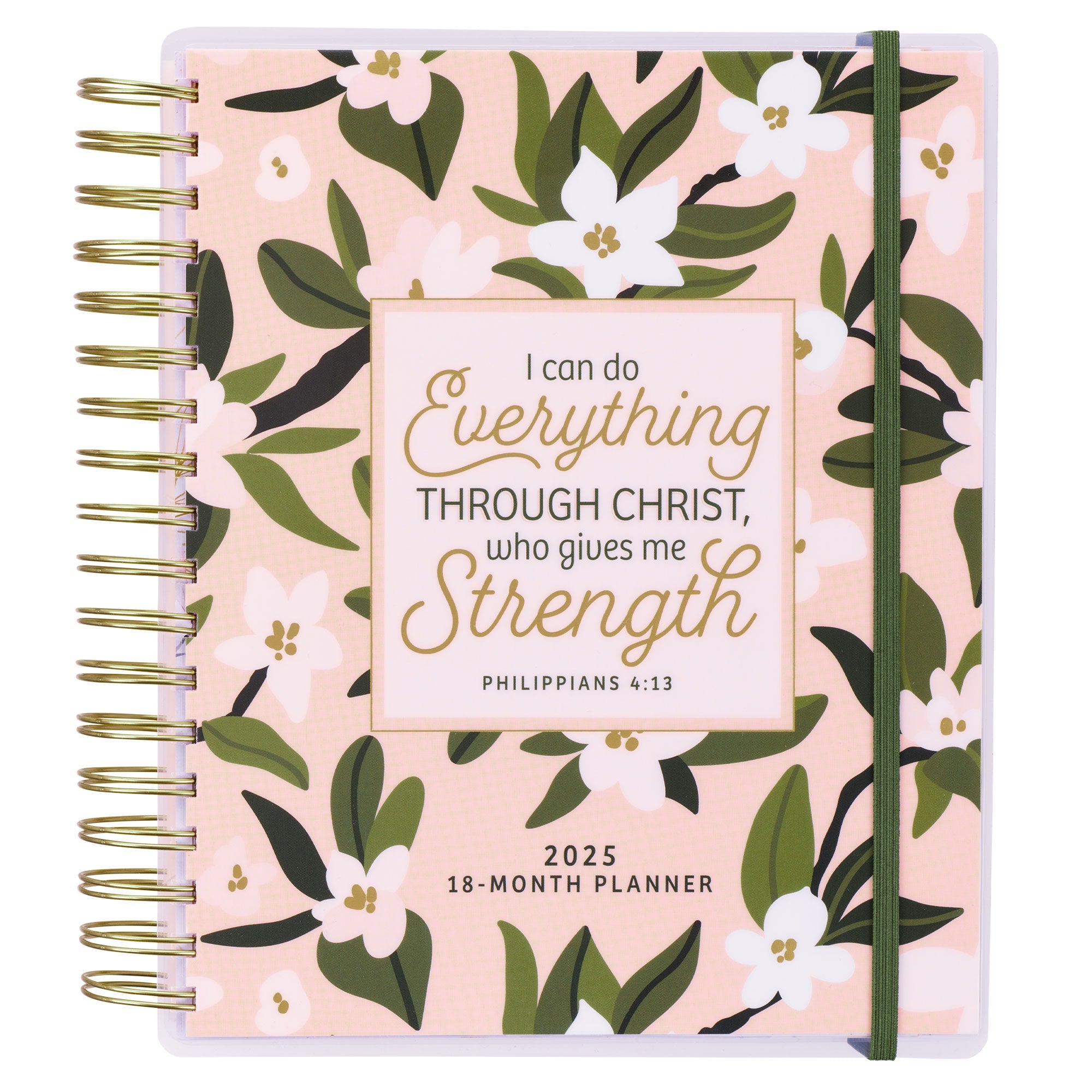 I Can Do Everything 18-Month Planner with Elastic Closure - Philippians 4:13
