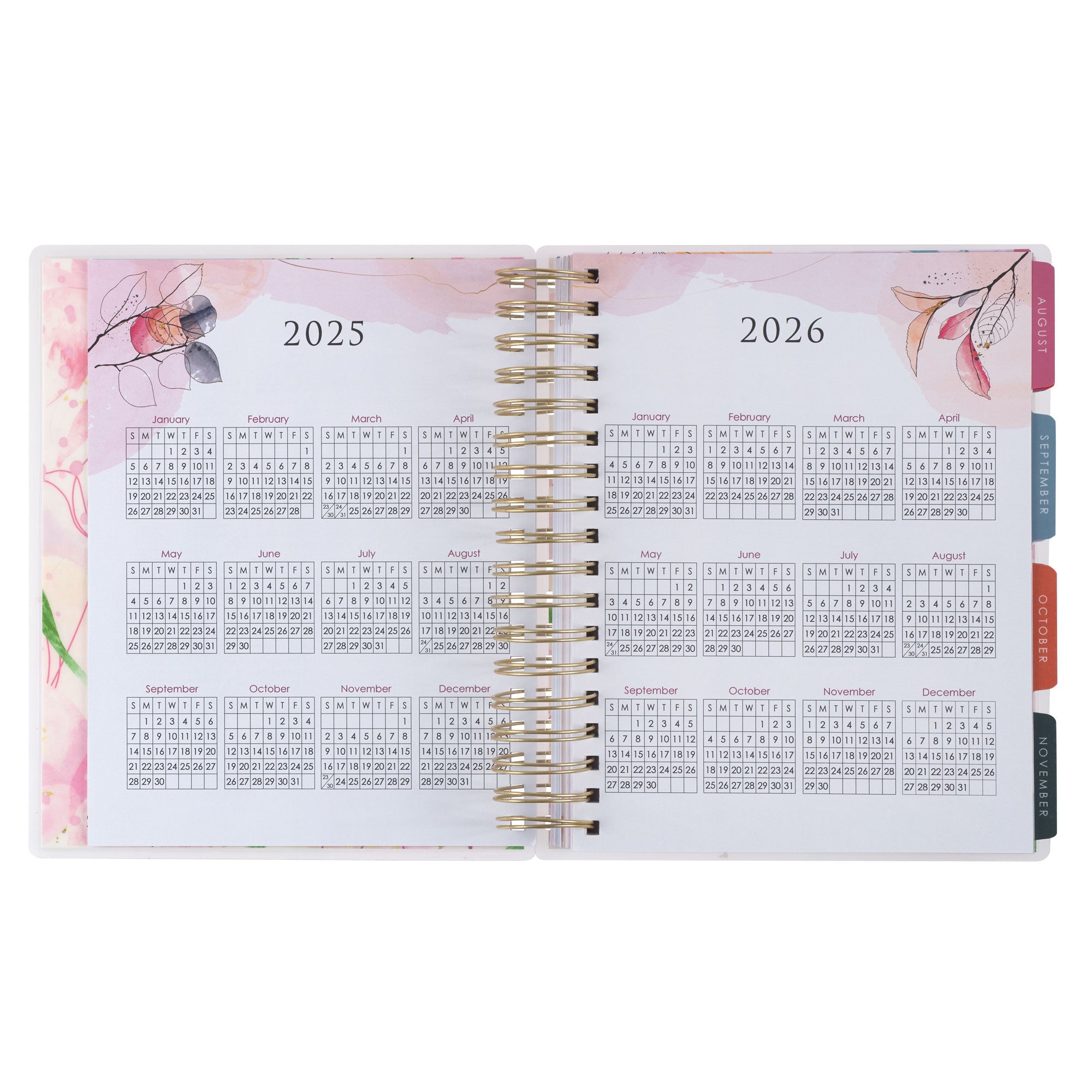 God Refreshes My Soul 18-Month Planner with Elastic Closure - Psalm 23:3