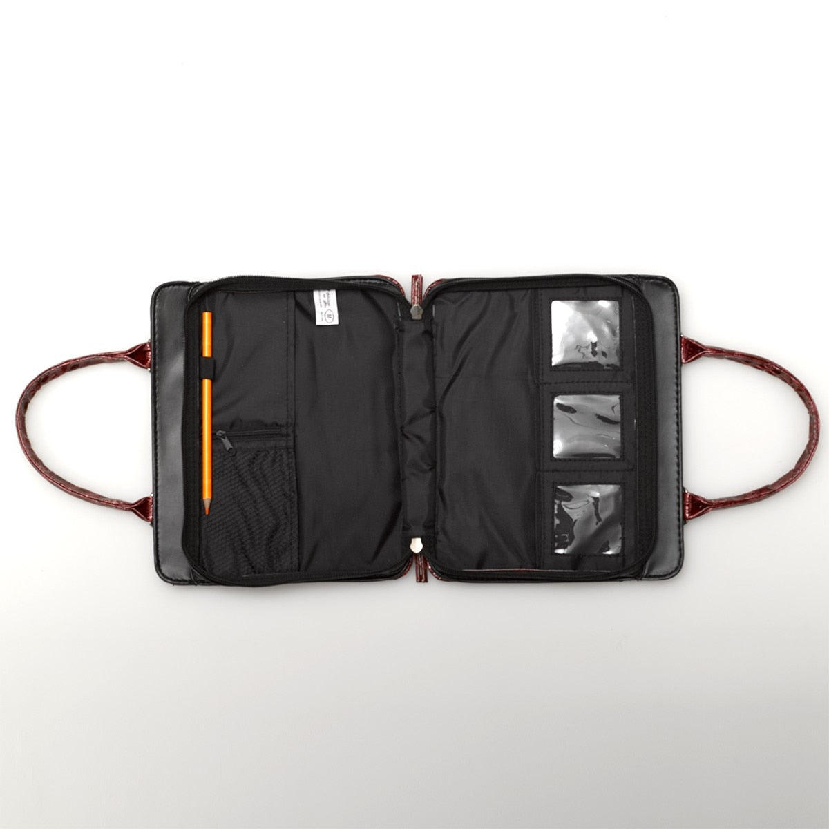 Burgundy Crocodile Embossed Purse-style Fashion Bible Cover