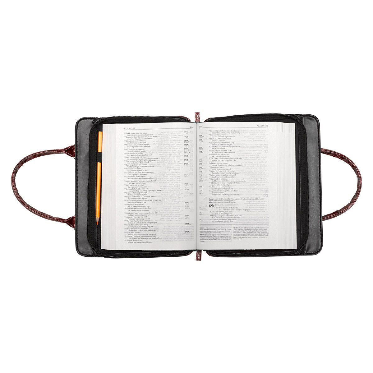 Burgundy Crocodile Embossed Purse-style Fashion Bible Cover