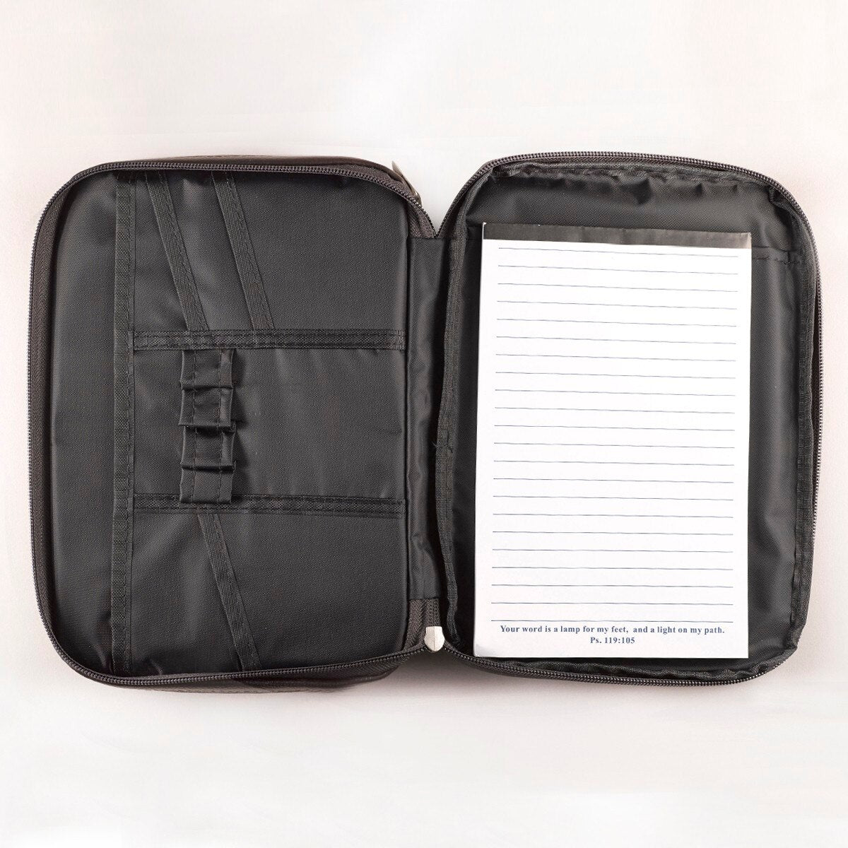 Two-fold Brown Faux Leather Organizer Bible Cover