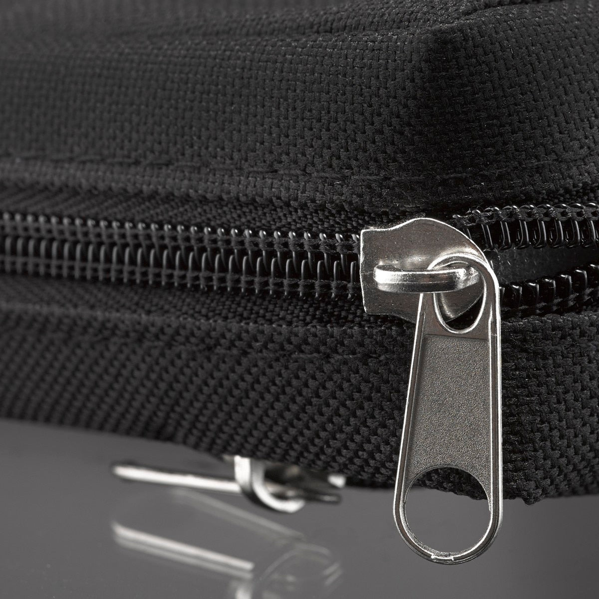 Black Poly-canvas Value Bible Cover with Ichthus Patch