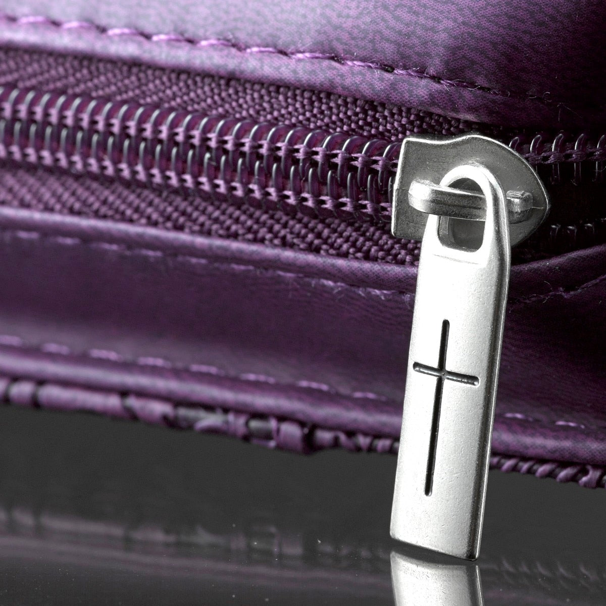 I Can Do All Things Purple Faux Leather Fashion Bible Cover - Philippians 4:13