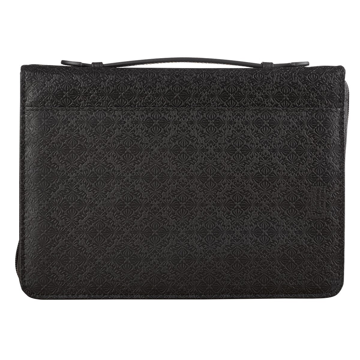 Guidance Black Faux Leather Classic Bible Cover - Proverbs 3:6