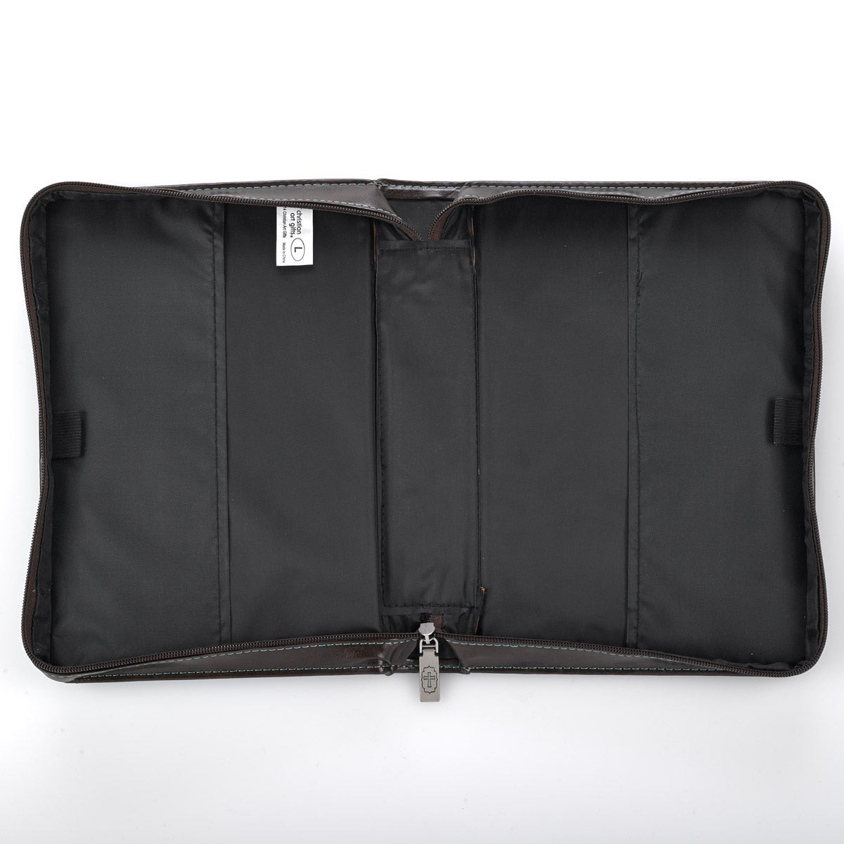 I Can Do Everything Turquoise & Brown Faux Leather Fashion Bible Cover -  Philippians 4:13