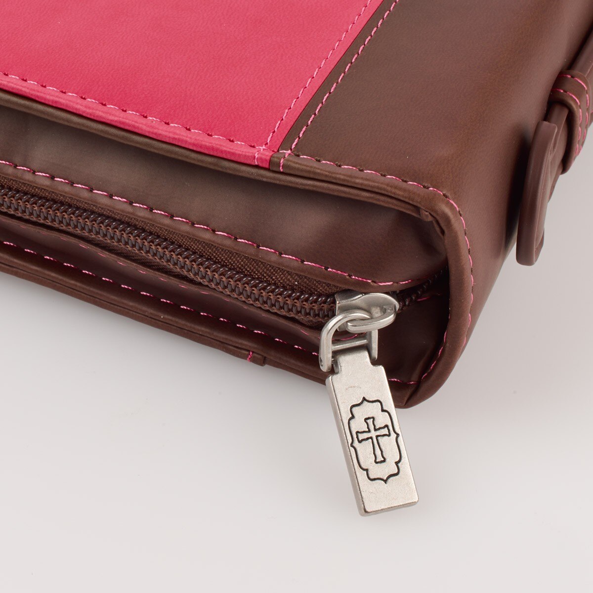 I Know The Plans Pink and Brown Faux Leather Fashion Bible Cover - Jeremiah 29:11