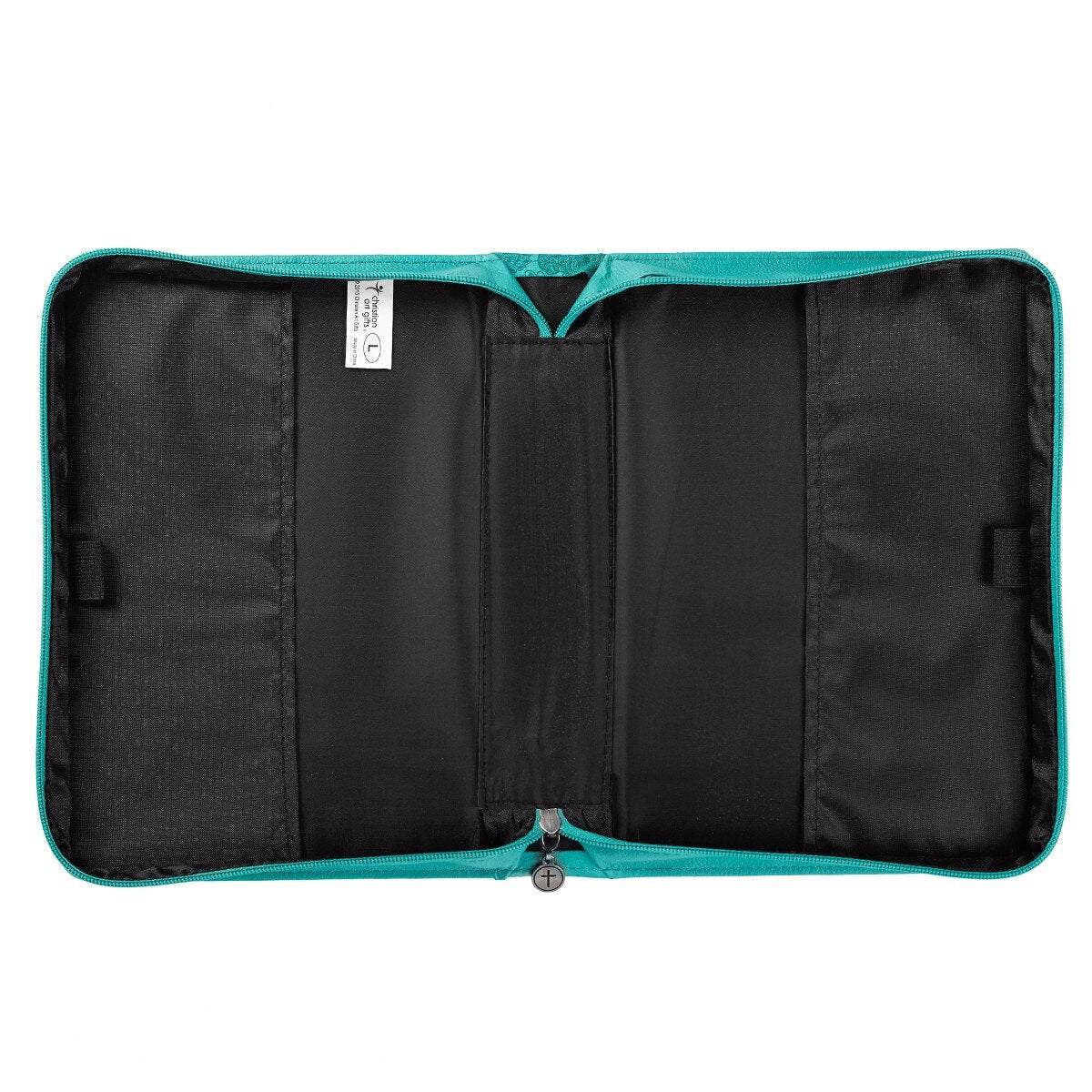 Everlasting Love Turquoise Faux Leather  Fashion Bible Cover - Jeremiah 31:3