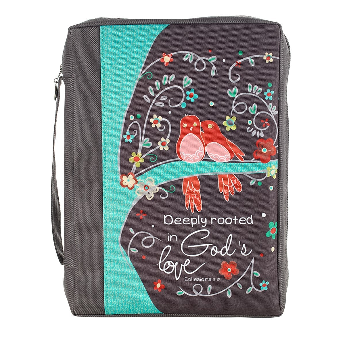 Deeply Rooted in God's Love Poly-canvas Value Bible Cover -  Ephesians 3:17