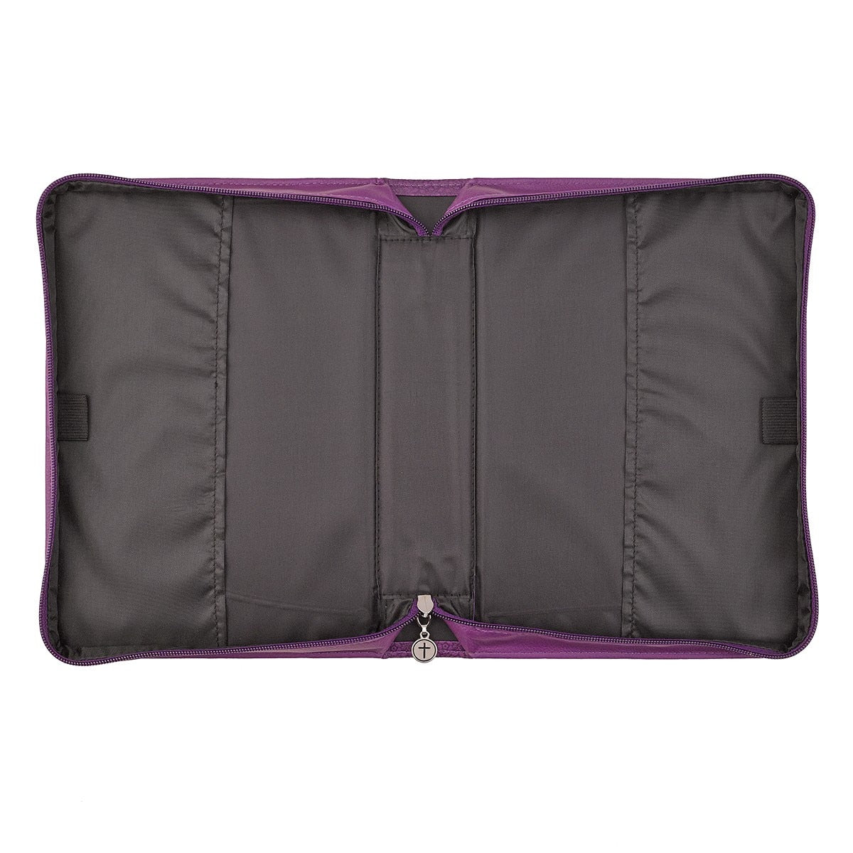 Blessed Purple Butterfly Blessings Faux Leather Fashion Bible Cover - Jeremiah 17:7