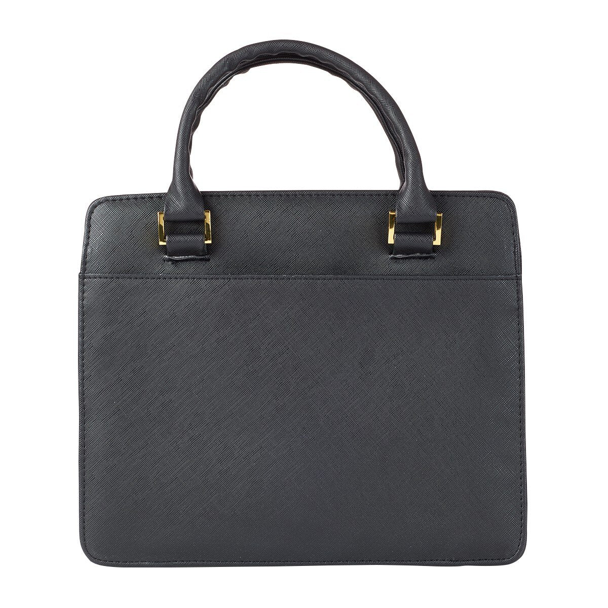 Blessed Black Purse-style Faux Leather Bible Cover