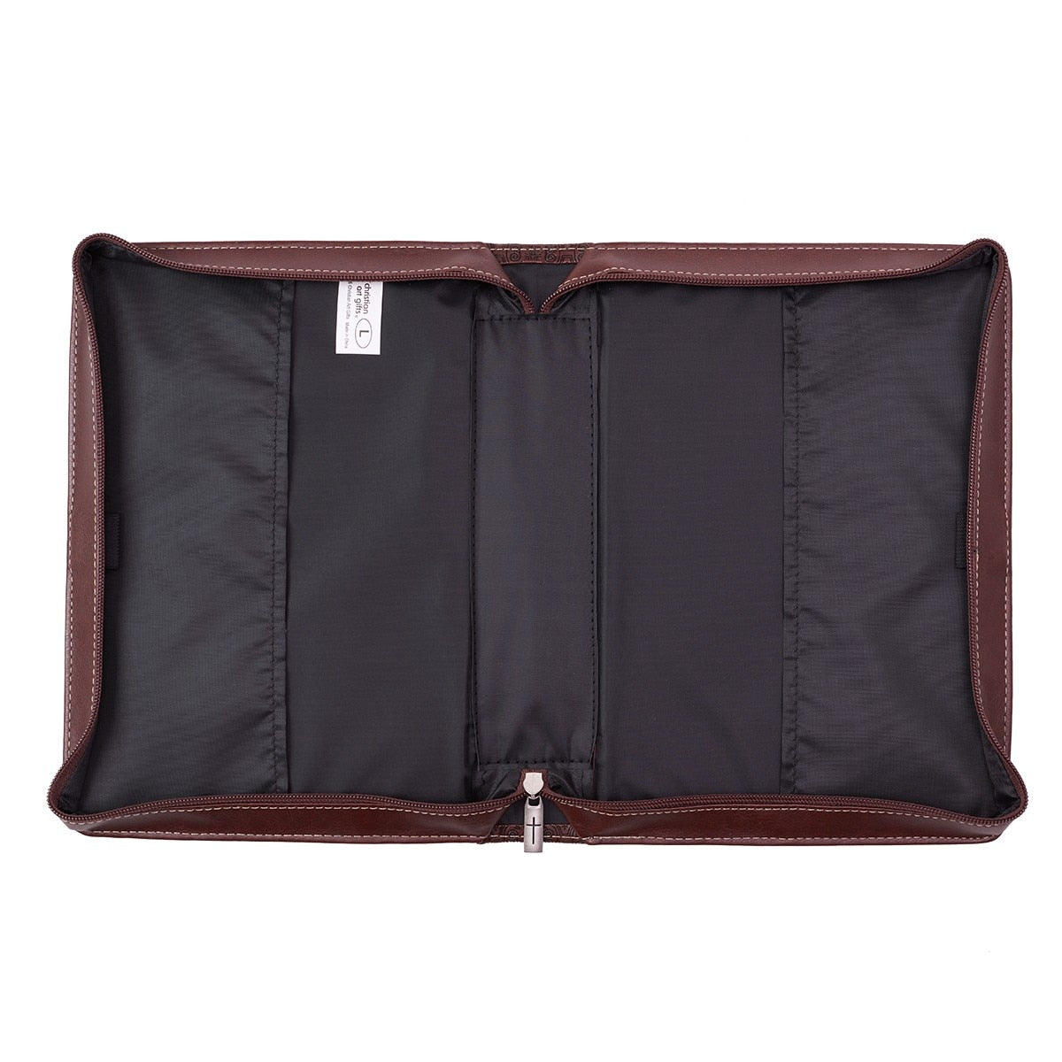 The Lord's Prayer Two-tone Brown Faux Leather Classic Bible Cover