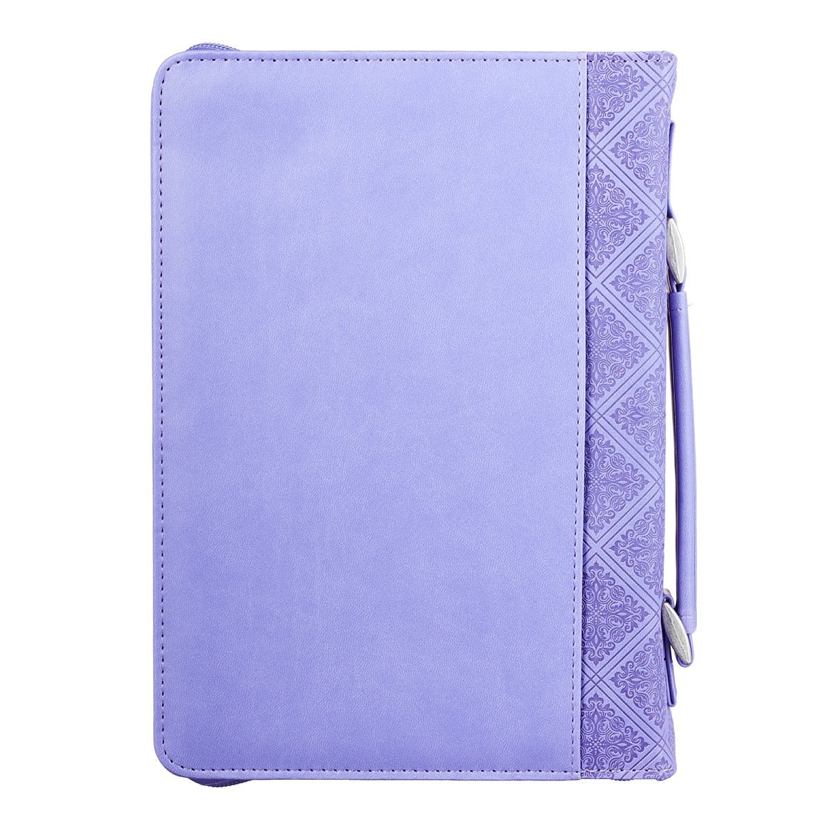 Trust in the Lord Purple Faux Leather Classic Bible Cover - Proverbs 3:5