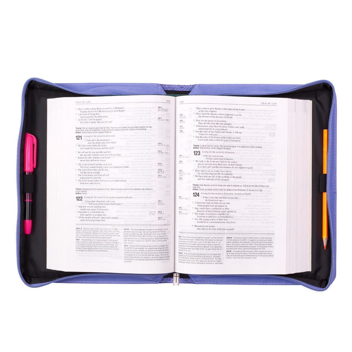 Trust in the Lord Purple Faux Leather Classic Bible Cover - Proverbs 3:5