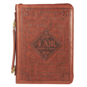 Names of God  Brown Faux Leather Bible Cover