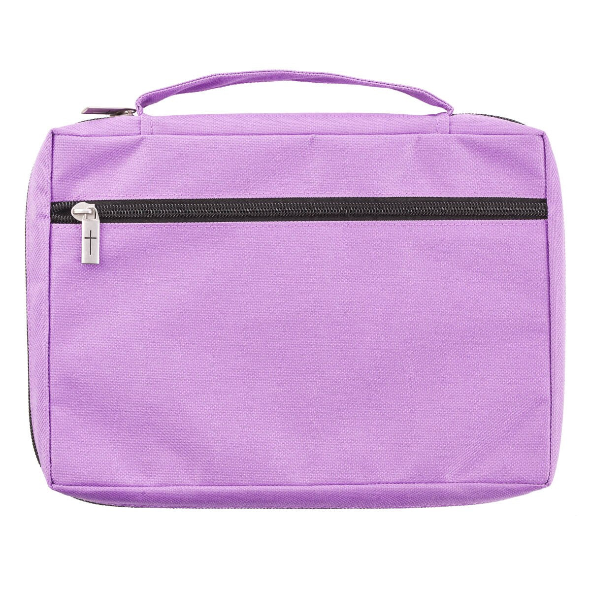 Strength and Dignity Lavender Poly-Canvas Bible Cover - Proverbs 31:25