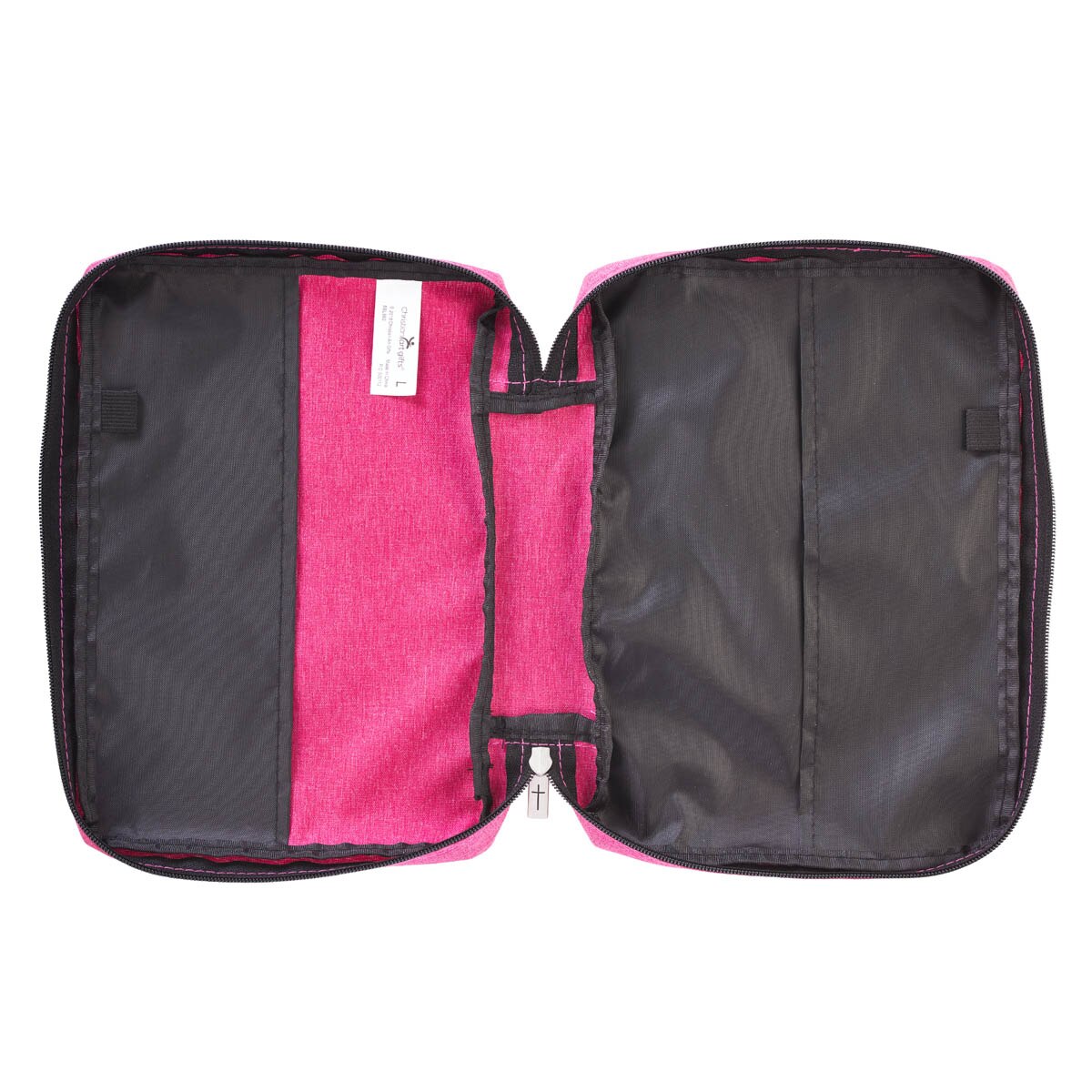 Pray Wait Trust Pink Poly-canvas Value Bible Cover