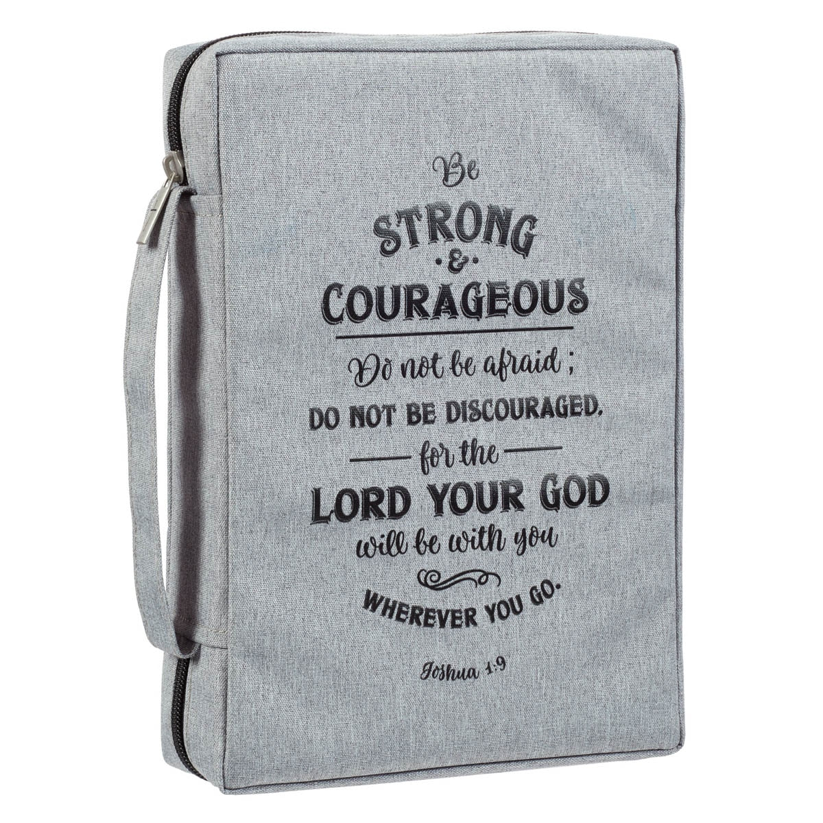 Strong and Courageous Poly-Canvas Bible Cover