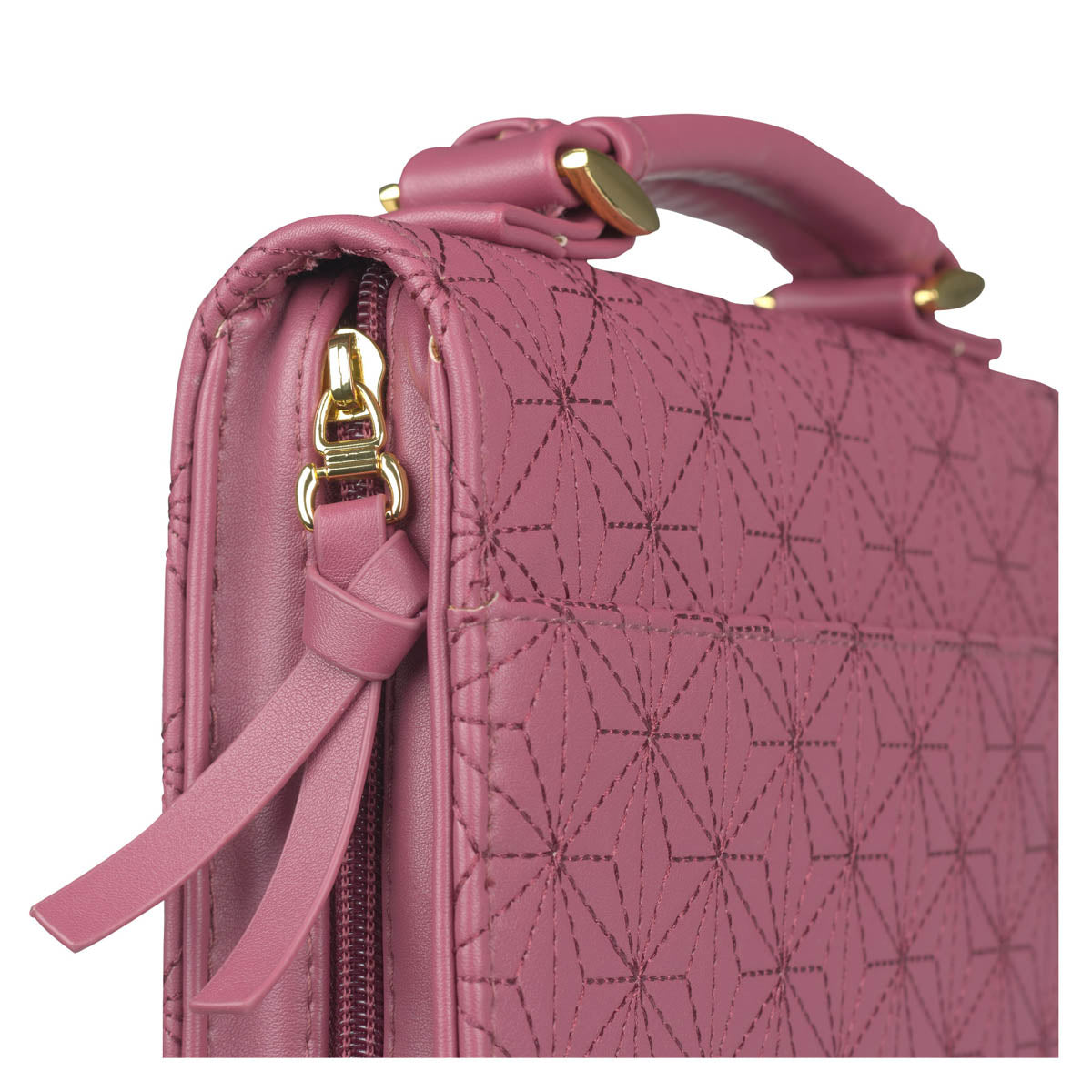 Grace Dusty Rose Pink Faux Leather Fashion Bible Cover