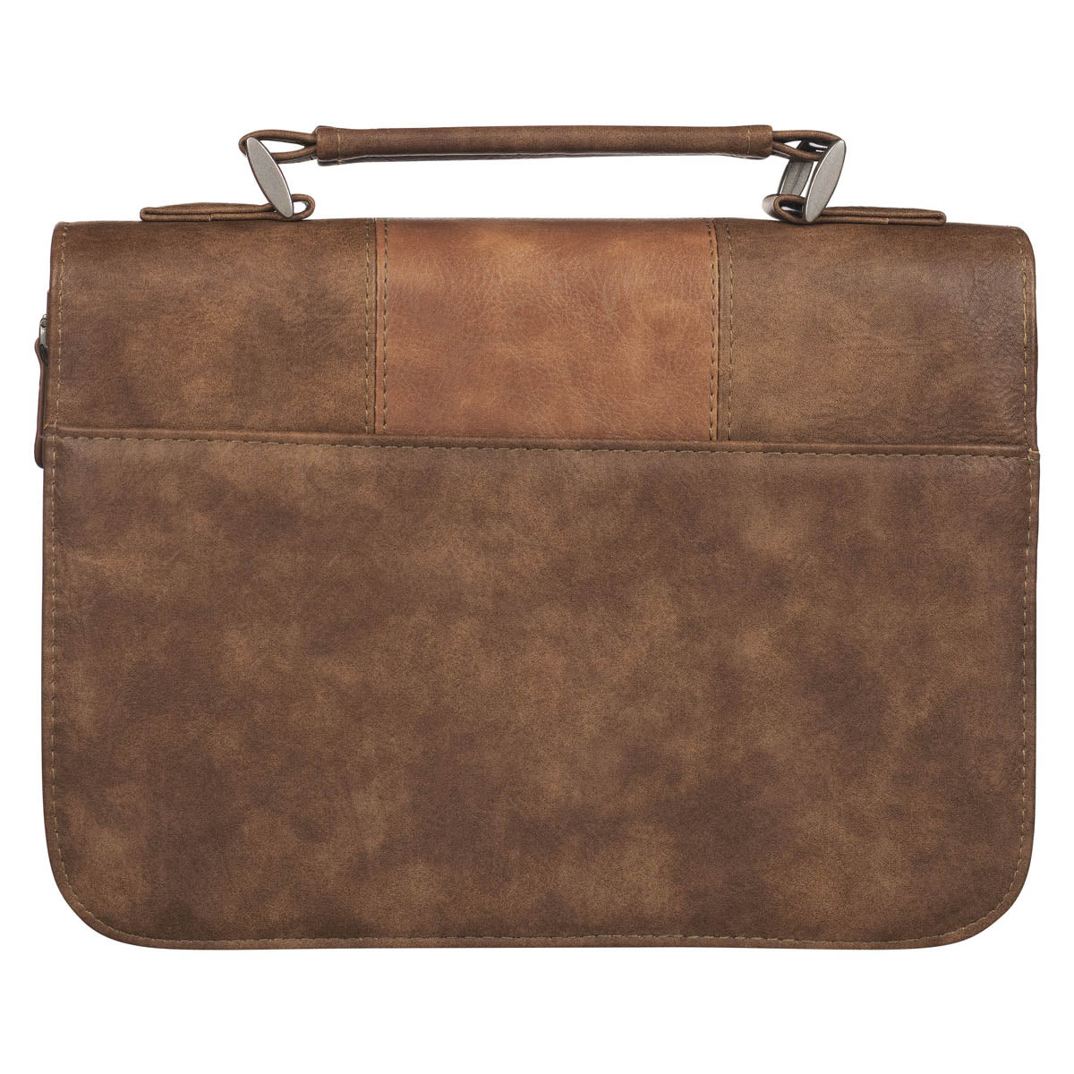 Trust In The Lord Two-Tone Brown Classic Faux Leather Bible Cover - Proverbs 3:5
