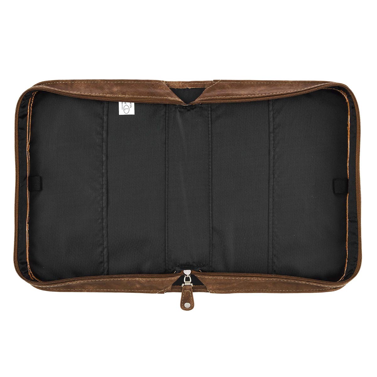 Trust In The Lord Two-Tone Brown Classic Faux Leather Bible Cover - Proverbs 3:5
