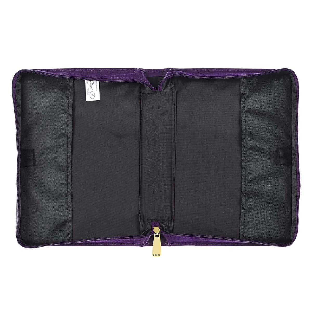 Amazing Grace Purple Faux Leather Fashion Bible Cover