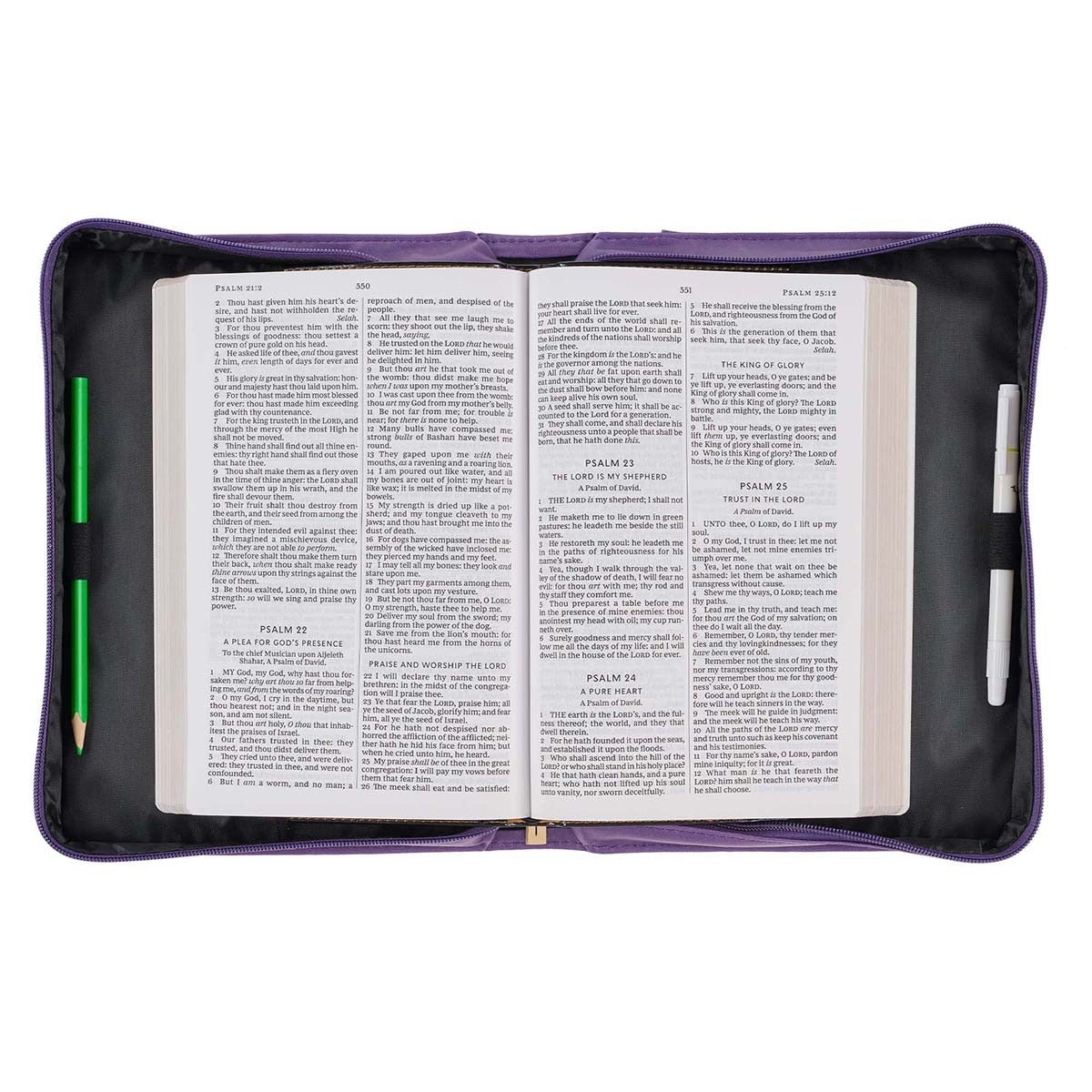 Purple Sunflower Strength & Dignity Faux Leather Fashion Bible Cover - Proverbs 31:25