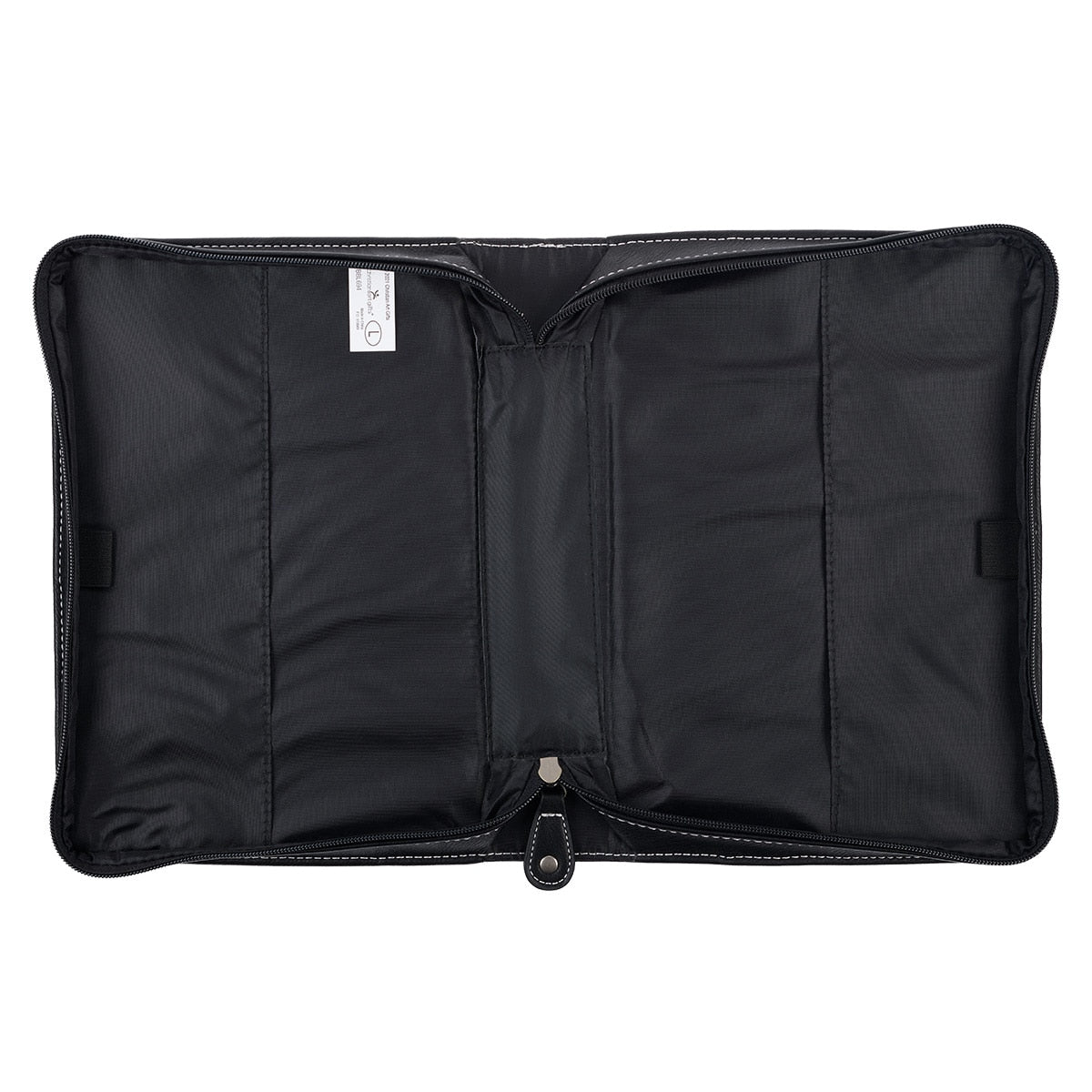 Through Christ Scenic Mountain Black Faux Leather Classic Bible Cover - Philippians 4:13