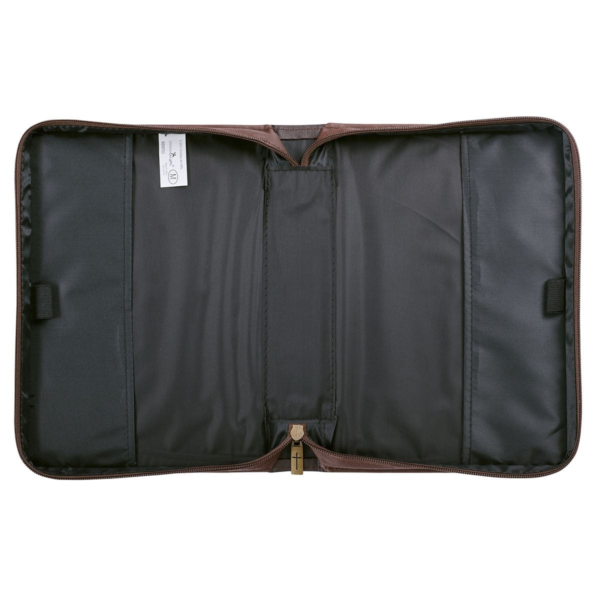 Strength and Defense Walnut-Brown Faux Leather Classic Bible Cover- Exodus 15:2