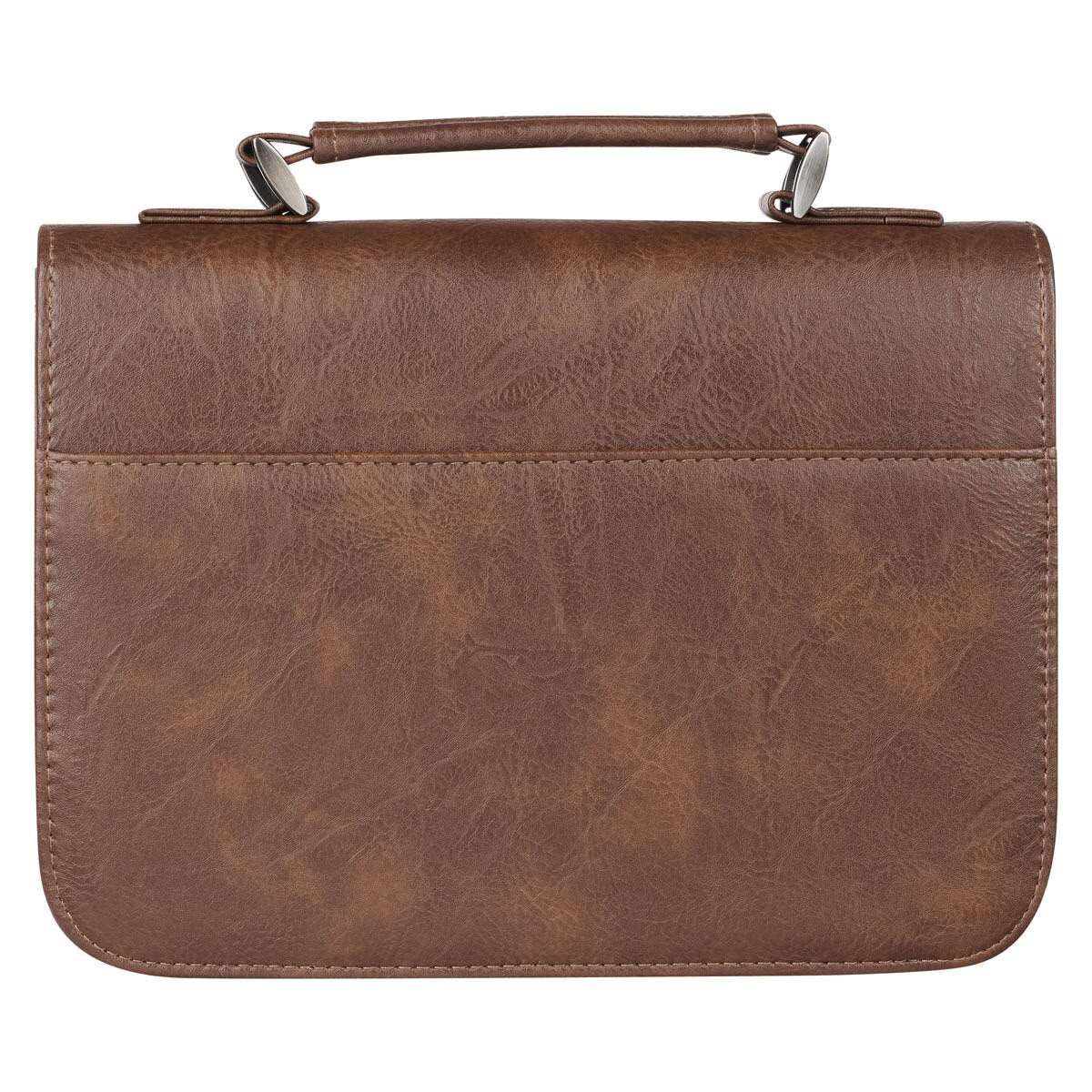 Blessed Is The Man Two-tone Brown Faux Leather Bible Cover - Jeremiah 17:7