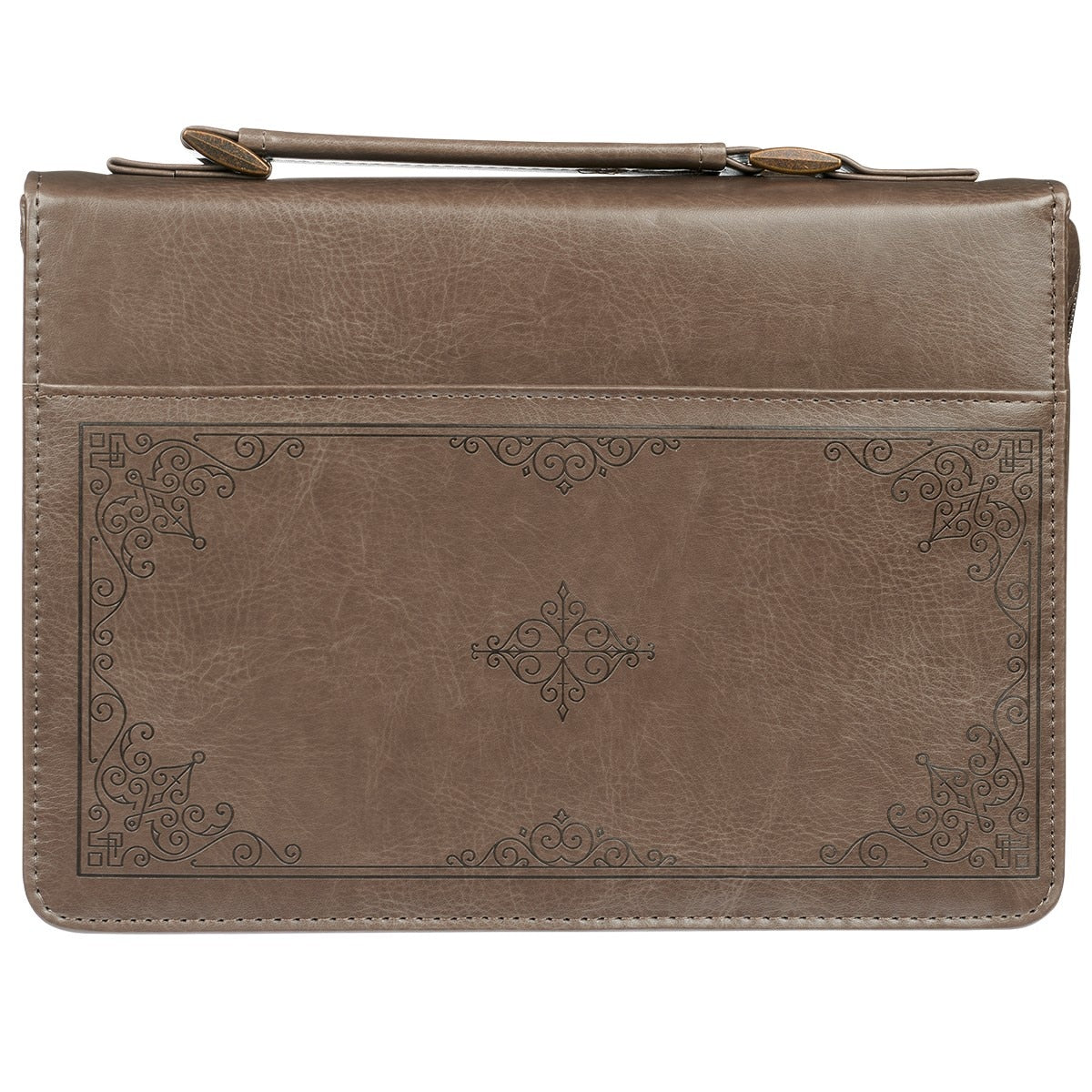 For I know the Plans Brown Faux Leather Classic Bible Cover - Jeremiah 29:11