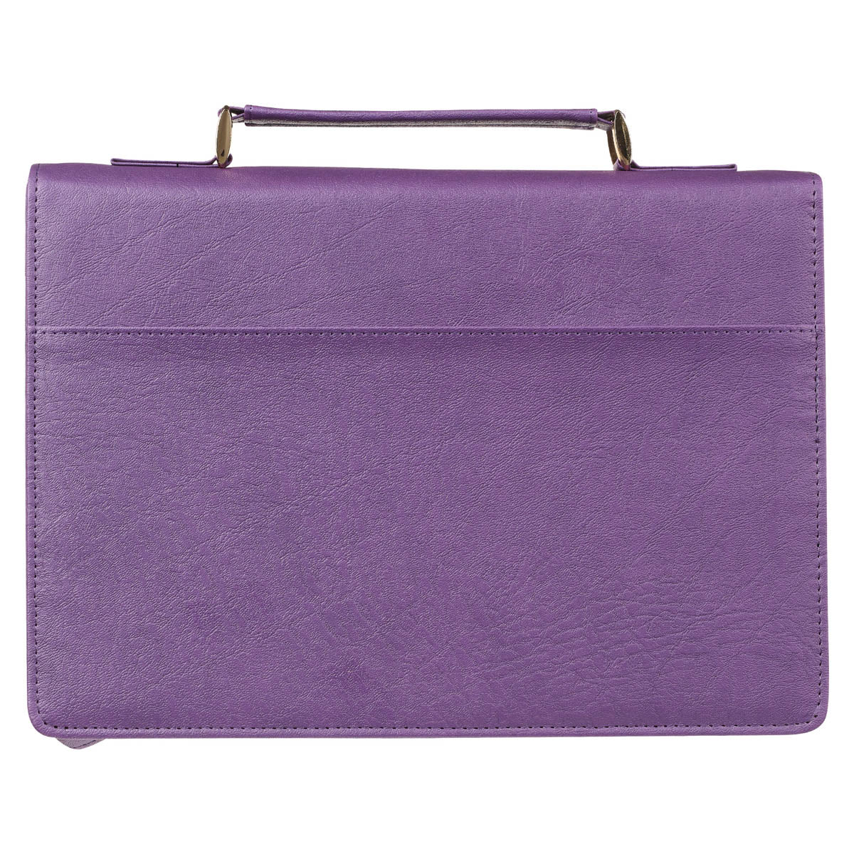 Strength & Dignity Purple Landscape Faux Leather Fashion Bible Cover – Proverbs 31:25