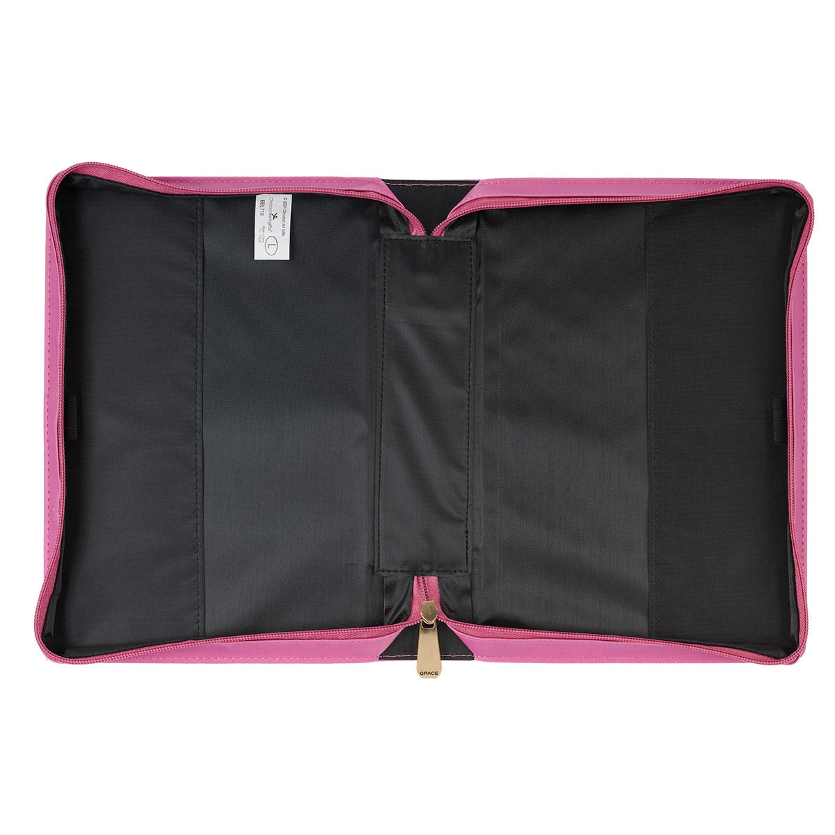 Amazing Grace Flower Field Pink Faux Leather Fashion Bible Cover