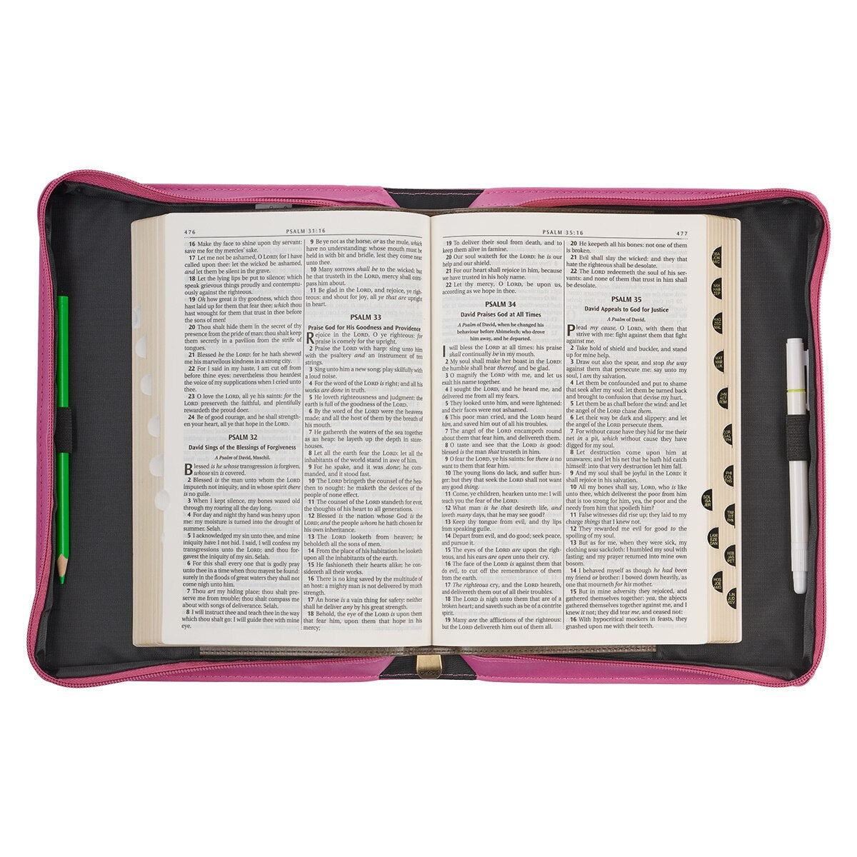Amazing Grace Flower Field Pink Faux Leather Fashion Bible Cover