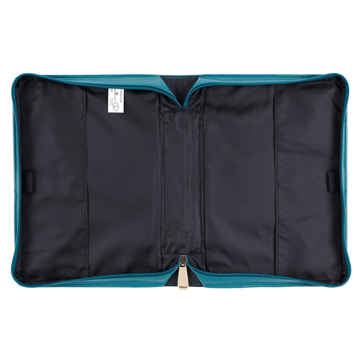 God's Grace Teal Paisley Faux Leather Fashion Bible Cover