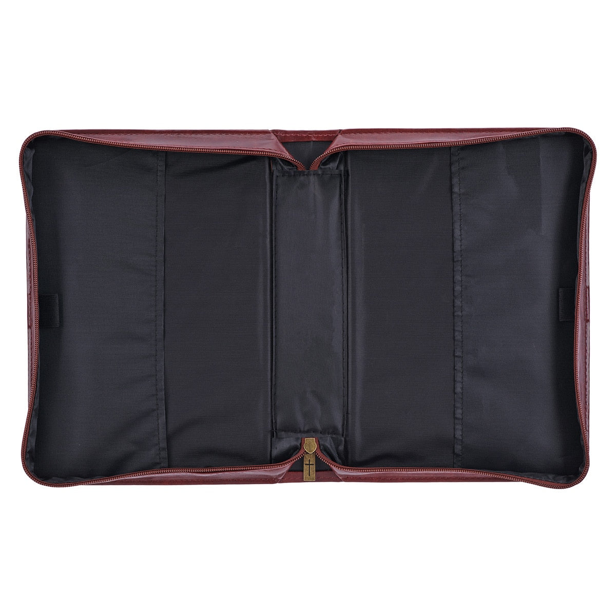 Hope and a Future Chestnut Brown Faux Leather Classic Bible Cover - Jeremiah 29:11