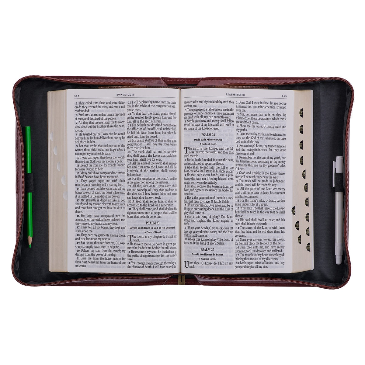 Hope and a Future Chestnut Brown Faux Leather Classic Bible Cover - Jeremiah 29:11