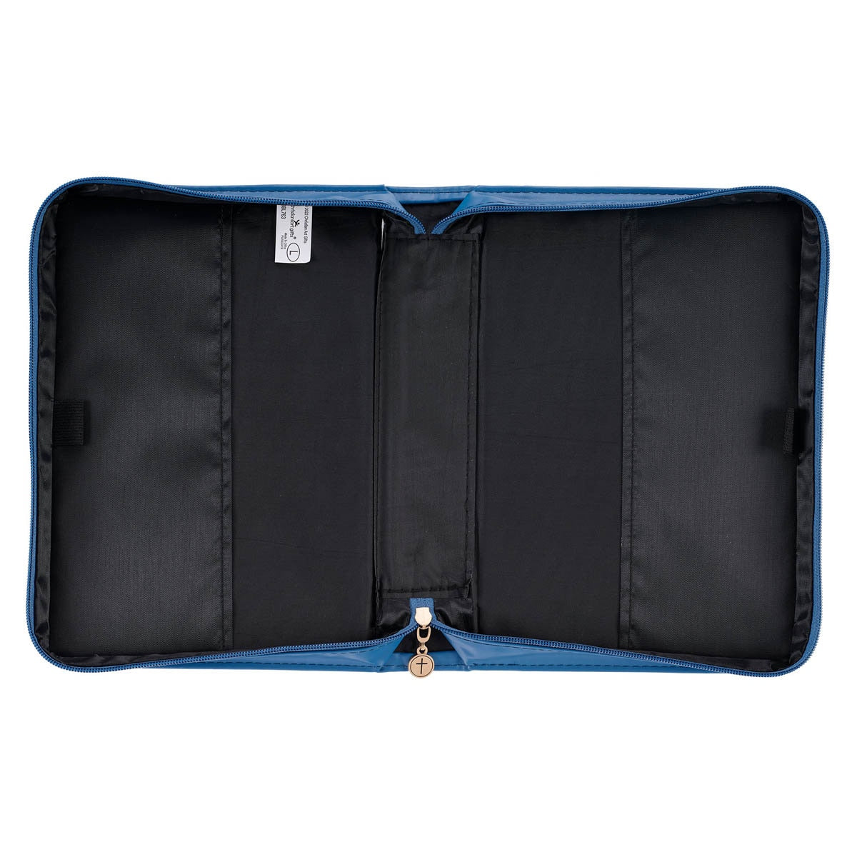 The Kingdom of God Two-tone Blue Faux Leather Fashion Bible Cover - Matthew 6:33