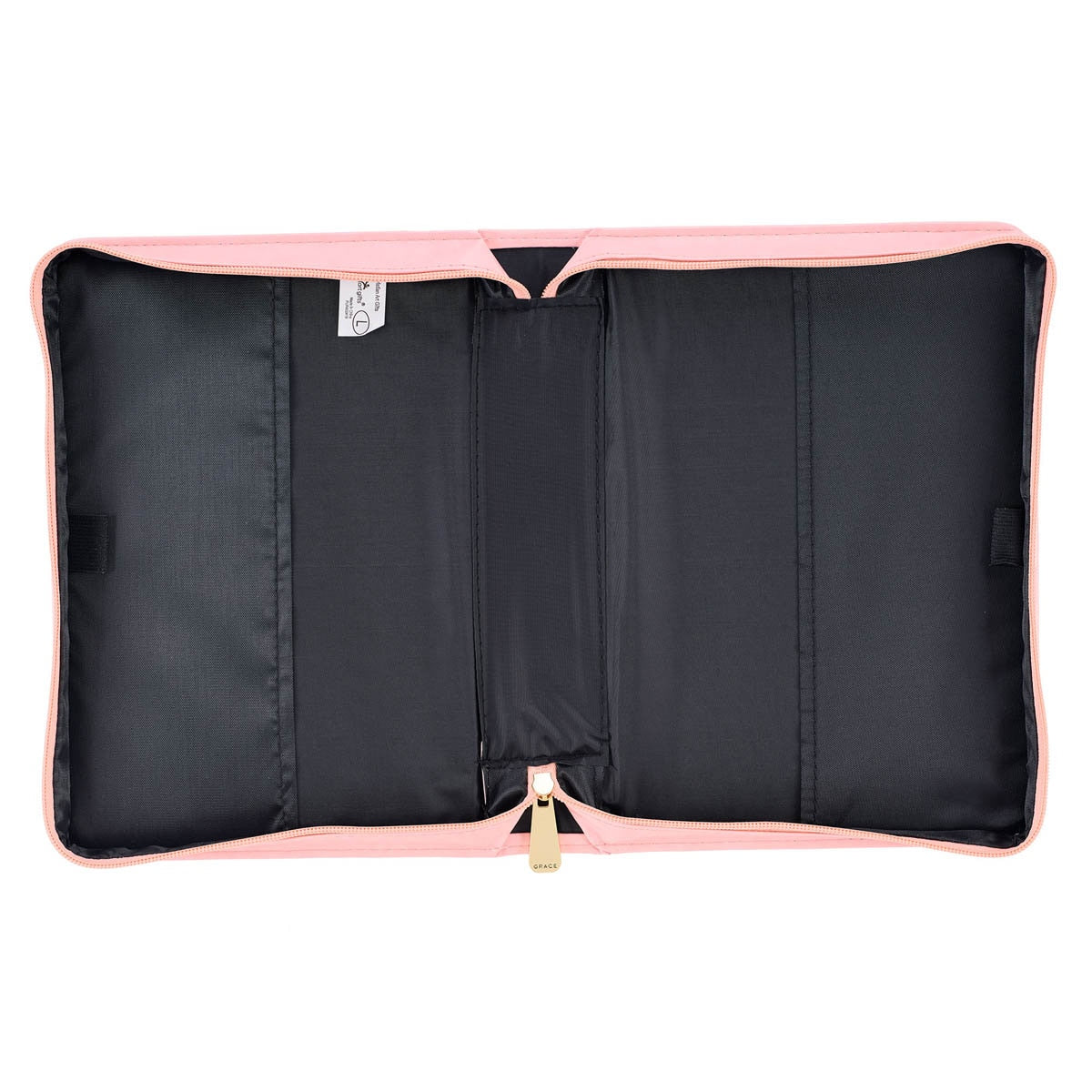 Through Christ Fluted Iris Pink Faux Leather Fashion Bible Cover - Philippians 4:13