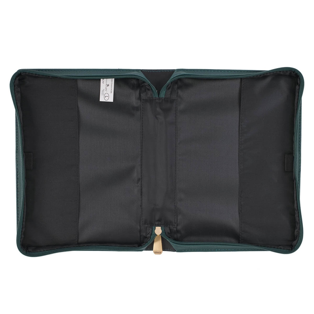 All Things are Possible Teal Tourmaline Faux Leather Fashion Bible Cover - Matthew 6:19