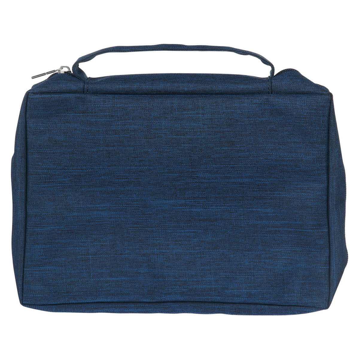 Navy Blue Poly-canvas Value Bible Cover with Ichthus Patch