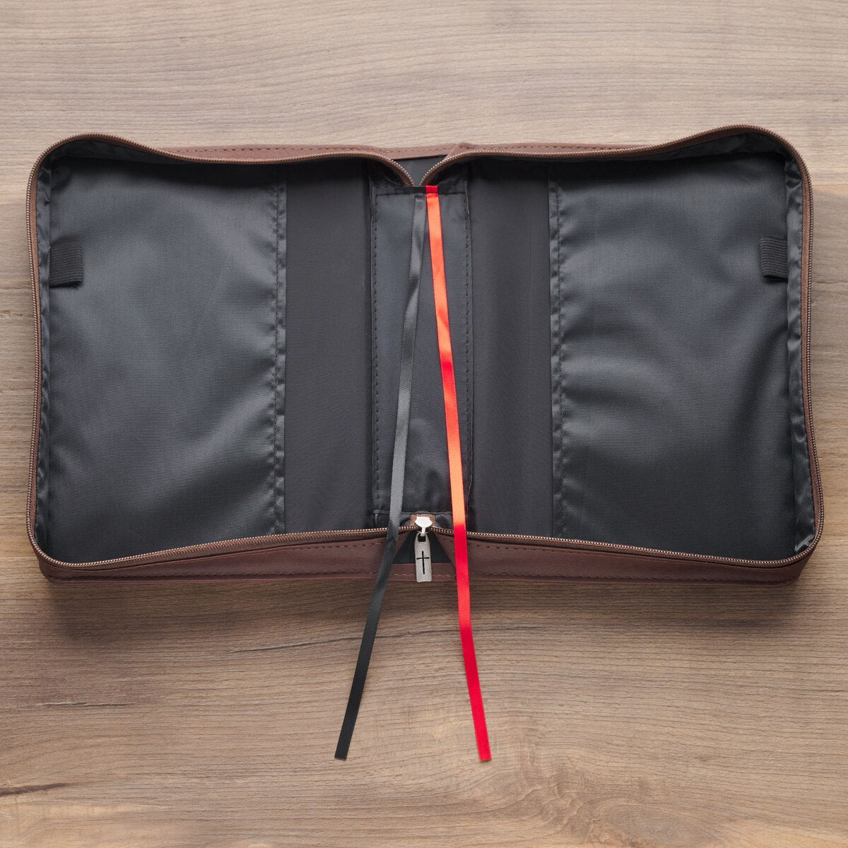 Names of Jesus Walnut Brown Faux Leather Classic Bible Cover - Isaiah 9:6