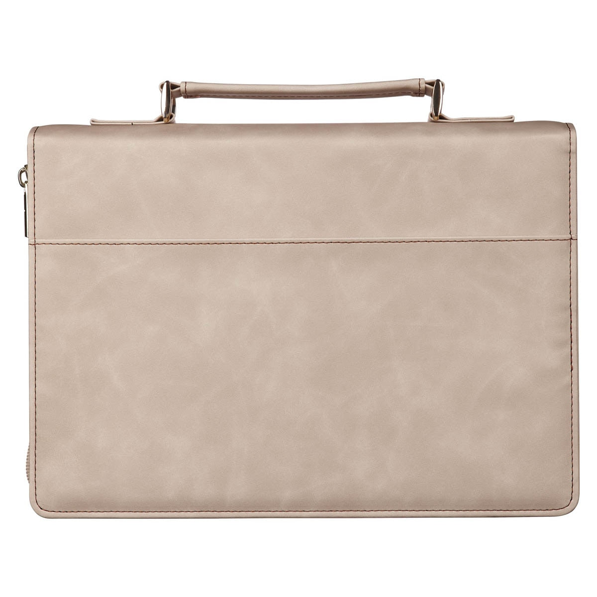 Everything Beautiful Taupe Faux Leather Bible Cover - Ecclesiastes 3:11