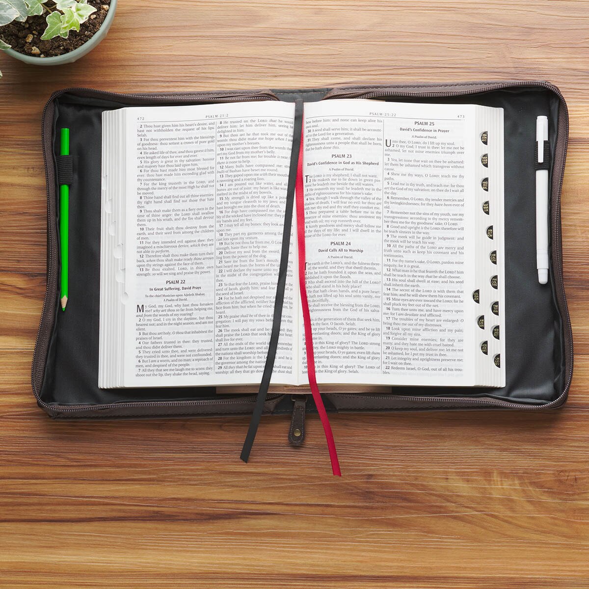 The Plans Cocoa Brown and Taupe Faux Leather Classic Bible Cover - Jeremiah 29:11