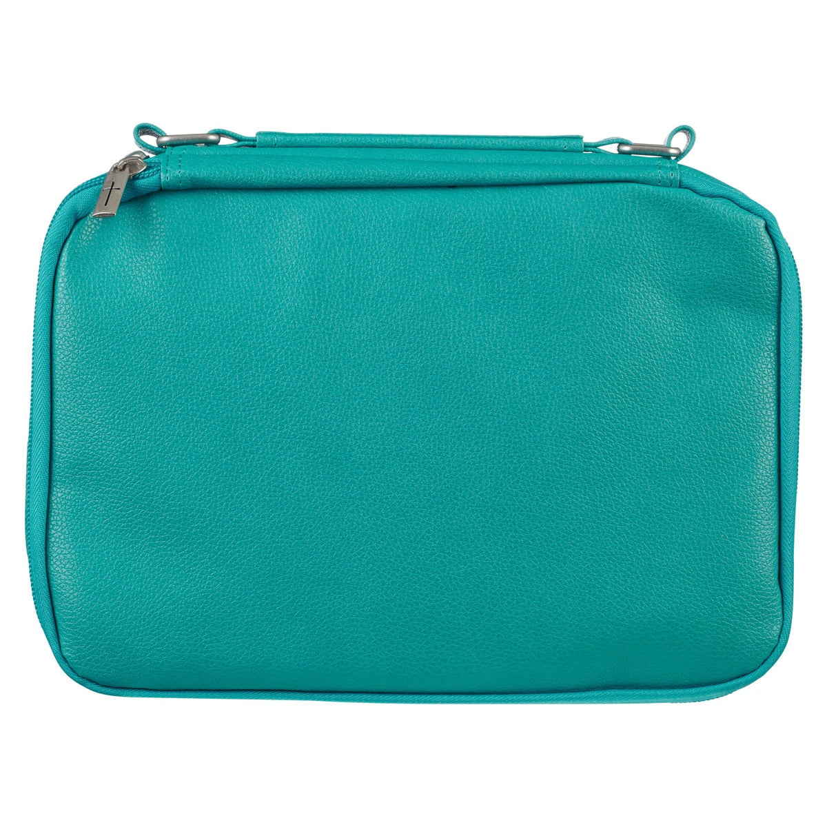 Two-Fold Turquoise Faux Leather Organizer Bible Cover