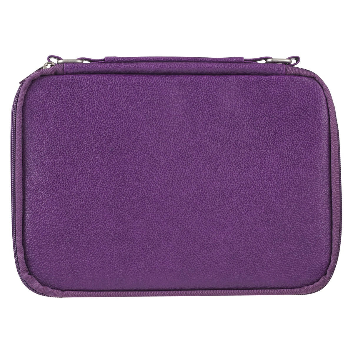 Two-fold Purple Faux Leather Organizer Bible Cover