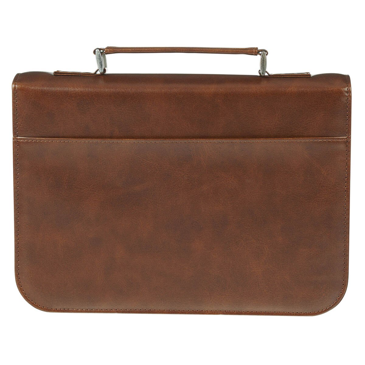 The Lord is My Strength Lion Honey-brown Faux Leather Classic Bible Cover - Exodus 15:2