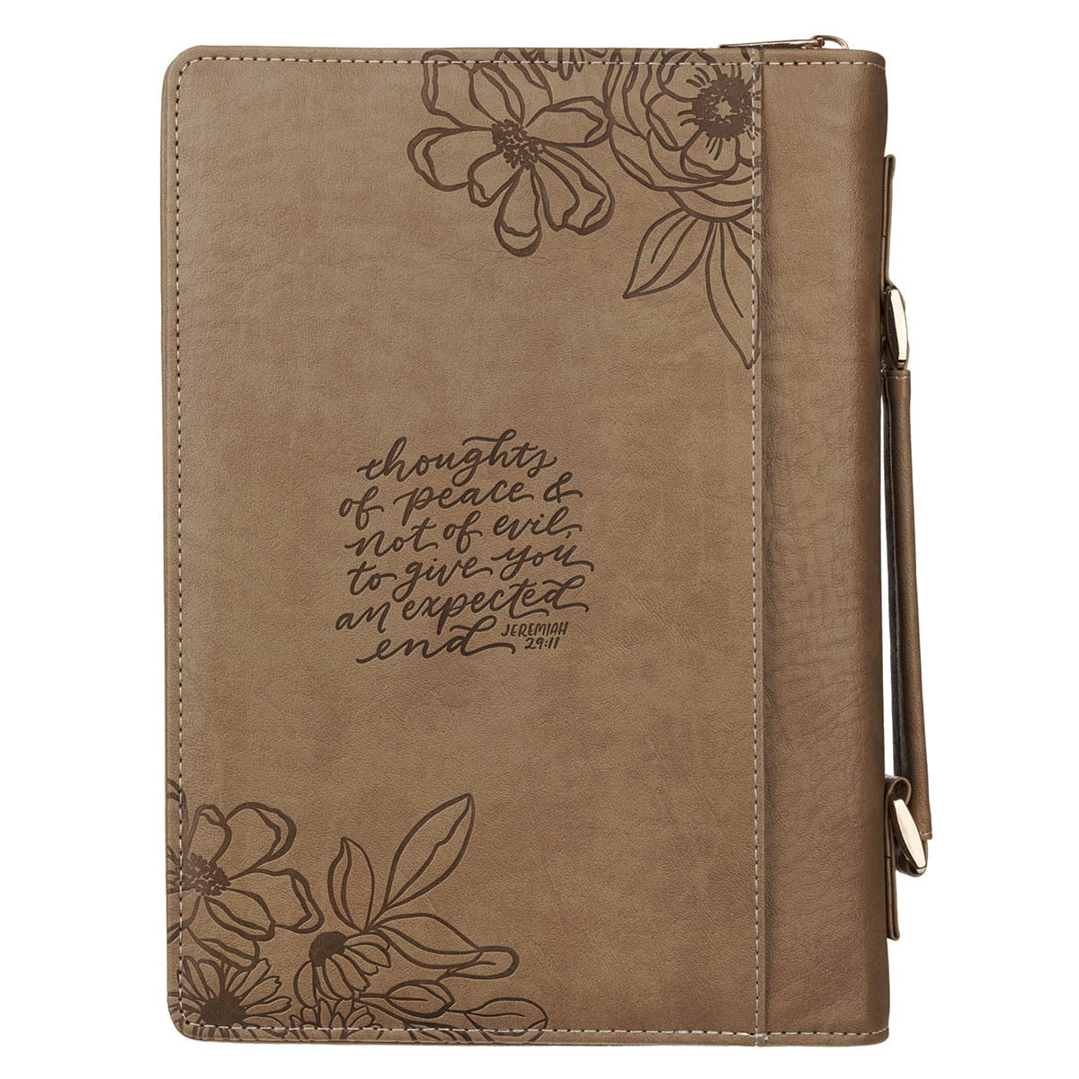 Thoughts I Think Towards You Pink Floral Bible Cover Jer29:11