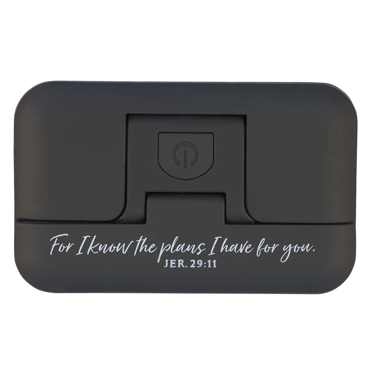 I Know the Plans Black Adjustable Clip-on Book Light  - Jeremiah 29:11