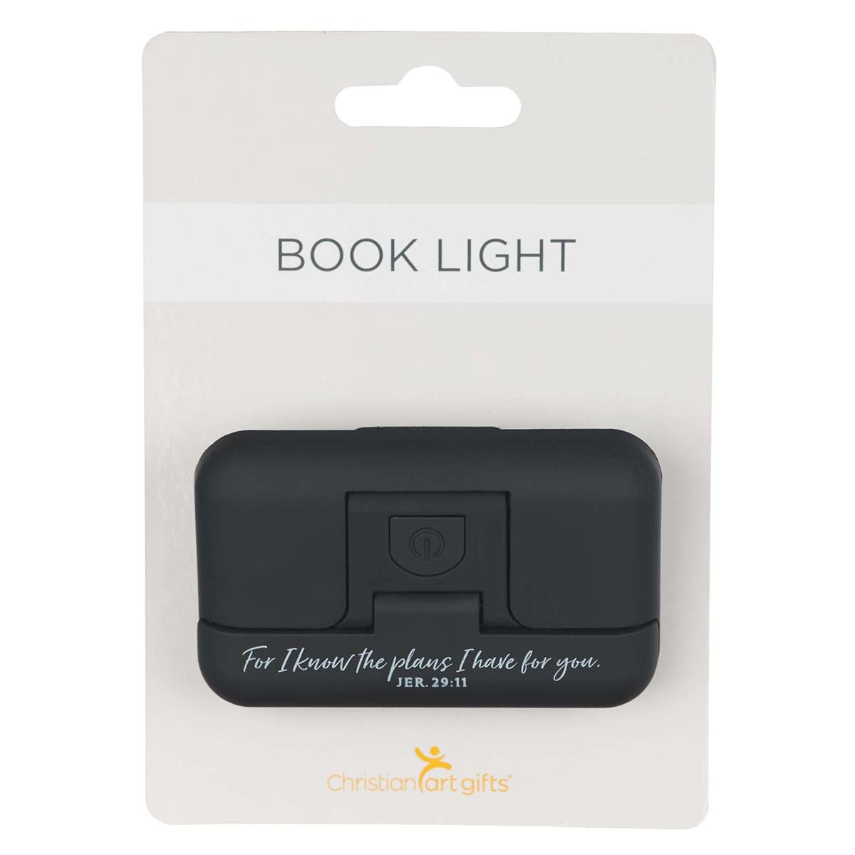 I Know the Plans Black Adjustable Clip-on Book Light  - Jeremiah 29:11