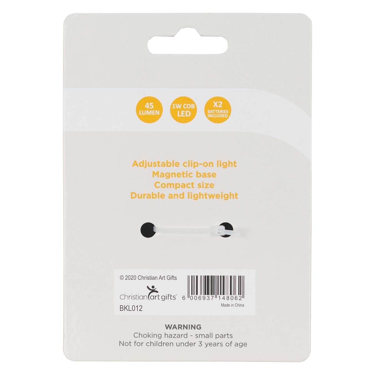 I Know the Plans Black Adjustable Clip-on Book Light  - Jeremiah 29:11